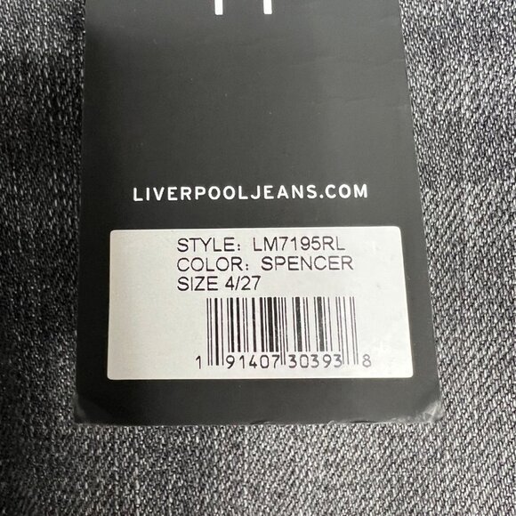 NWT Liverpool Jeans The Crop Straight in Spencer (faded wash gray) 4 / 27 - Picture 3 of 10